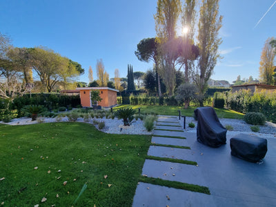 Giardino con irrigazione